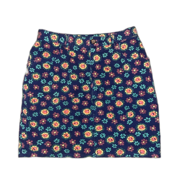 espirit Dresses & Skirts - Esprit Women's Navy and Yellow floral Skirt